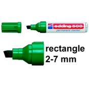 Permanent marker  2 - 7mm chisel | Edding 500 | green image