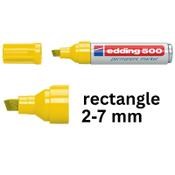 Permanent marker 2 - 7mm chisel | Edding 500 | yellow image