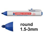 Permanent marker 3mm |  Edding Retract 11 | blue image