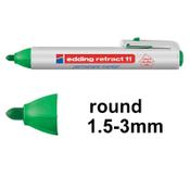 Permanent marker 3mm |  Edding Retract 11 | green image