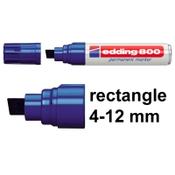Permanent marker 4 - 12mm chisel | Edding 800 | blue image