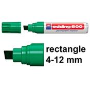 Permanent marker 4 - 12mm chisel | Edding 800 | green image