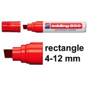 Permanent marker 4 - 12mm chisel | Edding 800 | red image