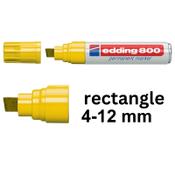 Permanent marker 4 - 12mm chisel | Edding 800 | yellow image