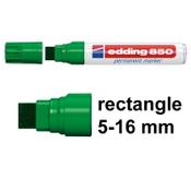 Permanent marker 5 - 16mm chisel | Edding 850 | green image