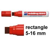 Permanent marker 5 - 16mm chisel | Edding 850 | red image