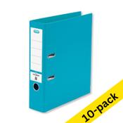 A4 lever arch file | Elba Smart Pro+ polypropylene | turquoise 80mm | 10-pack image