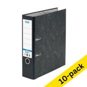 A4 lever arch file (80mm) | cardboard | Elba Smart Original cloudy black | 10-pack image