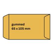 Envelope 65 x 105mm (wage packet envelope) | brown gummed | Raadhuis | 1,000-pack image