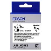 Epson LK 4WBA3 black on white heat shrink tape, 3mm (original Epson) image