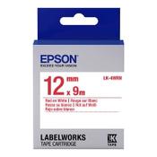 Epson LK 4WRN standard red on white tape, 12mm (original Epson) image