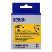 Epson LK 4YBA5 black on yellow heat shrink tape, 5mm (original Epson) image