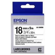 Epson LK 5WBW adhesive black on white tape, 18mm (original Epson) image
