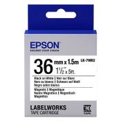 Epson LK 7WB2 black on white magetic tape, 36mm (original Epson) image