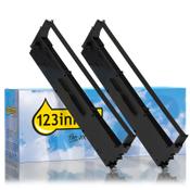 Epson S015647 black ink ribbon (123ink version) | 2-pack image