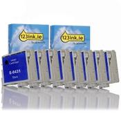 Epson T0431 high capacity black ink cartridge 8-pack (123ink version) image