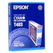 Epson T483 (C13T483011) cyan ink cartridge (original) image
