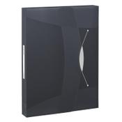 Elasticated folder 40mm (380 sheets) | Esselte Vivida transparent black image