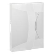 Elasticated folder 40mm (380 sheets) | Esselte Vivida transparent white image