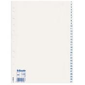 Plastic tabs 1-31 (31 white tabs) | A4, 11-hole | Esselte image