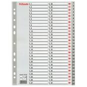 Plastic tabs 1-54 (54 grey tabs) | A4, 11-hole | Esselte image