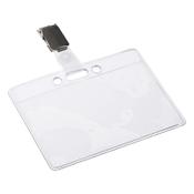 Name badge with clamp | 90 x 60mm | Europel | 24-pack image