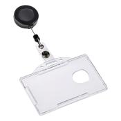 Name badge with roll-off mechanism | 85 x 54mm | Europel 10-pack
