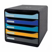 Exacompta Bee Blue Plus assorted drawer unit (5 drawers) image