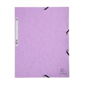 Elastomer folder A4 (3-flap) | mauve cardboard | Exacompta image