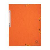 Elastomer folder A4 (3-flap) | orange cardboard | Exacompta image