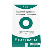 Index cards (74 x 105mm, lined) | Exacompta | 100-pack image