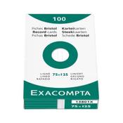 Index cards (75 x 125mm, lined) | Exacompta | 100-pack image