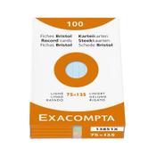 Index cards (75 x 125mm, lined) | assorted colours | Exacompta | 100-pack image