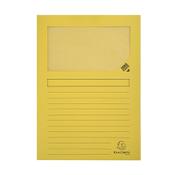 Exacompta yellow A4 window folder (100-pack)