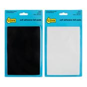 Felt pads (10cm x 15cm, black + white) | 123ink | 2-pack x2 image