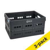 Folding crate 30L | 123ink | 3-pack