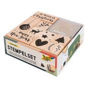 Folia Christmas stamp set | 12-pack