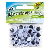Googly eyes | assorted sizes | Folia | 100-pack image