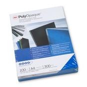GBC PolyOpaque blue binding cover, 300 microns (100-pack)