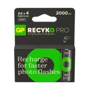 GP 2000 ReCyko Pro Photo Flash rechargeable AA / HR06 Ni-Mh batteries | 4-pack