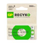 GP 950 ReCyko rechargeable AAA / HR03 Ni-Mh batteries | 2-pack image
