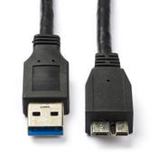Goobay black USB-A to Micro-B cable, 1m image