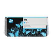 HP 738 (676M6A) high-capacity cyan ink cartridge (original HP) image