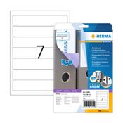Herma 10155 white A4 removable wide printable spine labels, 38mm x 192mm (175 labels)