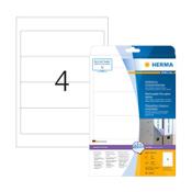 Herma 10160 white A4 removable wide printable spine labels, 59mm x 192mm (100 labels)