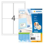 Herma 4250 premium white A4 permanent adhesive address labels, 139mm x 99.1mm (400 labels) image