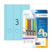 Herma 5138 blue A4 wide self-adhesive printable spine labels, 61mm x 297mm (60 labels)