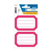 Herma 5712 white/red book labels, 82mm x 55mm (12 labels) image