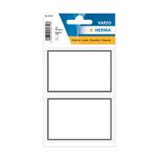 Herma 5715 white/grey book labels, 82mm x 55mm (12 labels) image