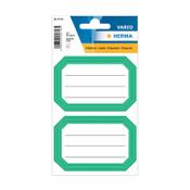 Herma 5716 white/green book labels, 82mm x 55mm (12 labels) image